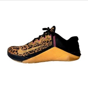 Nike Athletic Shoes - Black and Gold with Pink Accents